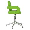 vidaXL Chaises pivotantes &agrave; manger lot de 2 vert similicuir