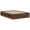 vidaXL Cadre de lit sans matelas ch&ecirc;ne marron 120x200 cm
