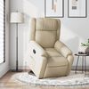 vidaXL Fauteuil inclinable Cr&egrave;me Tissu
