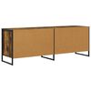 vidaXL Meuble TV Ch&ecirc;ne Fum&eacute; 140 x 36 x 49.5 cm Bois d'ing&eacute;nierie