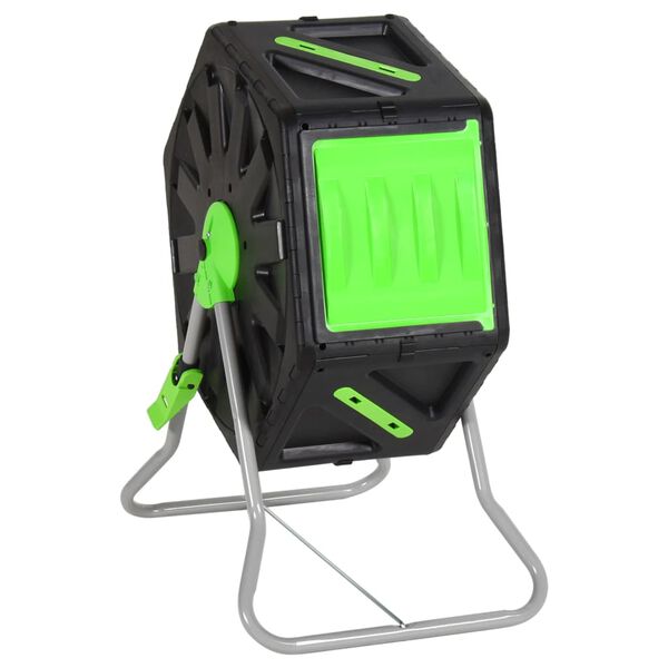 vidaXL Composteur à tambour 60x43x74 cm 70 L Polypropylène