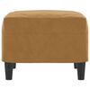 vidaXL Repose-pied Marron 60x50x41 cm Velours