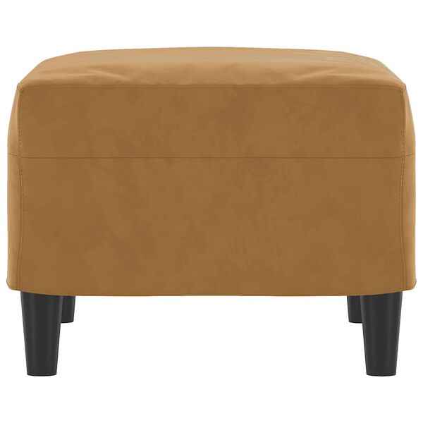 vidaXL Repose-pied Marron 60x50x41 cm Velours