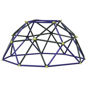 vidaXL D&ocirc;me d'escalade pour enfants Bleu 6 pieds sans glissi&egrave;re Acier
