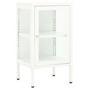 vidaXL Buffet 38x35x70 cm M&eacute;tal et verre