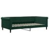 vidaXL Lit de repos sans matelas vert fonc&eacute; 100x200 cm velours