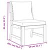 vidaXL Ensemble à manger de jardin coussins 5 pcs Bois acacia