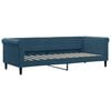vidaXL Lit de jour avec matelas bleu 80x200 cm velours