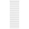 vidaXL Store z&egrave;bre blanc 80x230 cm largeur du tissu 75,9 cm polyester