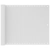 vidaXL &Eacute;cran de balcon en PEHD 75x400 cm Blanc
