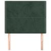 vidaXL T&ecirc;te de lit Vert fonc&eacute; 80x5x118/128 cm Velours