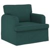 vidaXL Canap&eacute; 2 pcs Vert fonc&eacute; 144 x 80 x 85 cm tissu