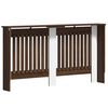 vidaXL Cache-Radiateur Chêne brun 152 x 19 x 81,5 cm Bois d'ingénierie