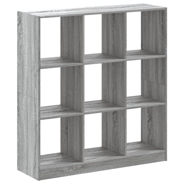 vidaXL Biblioth&egrave;que sonoma gris 102x32x108 cm bois d'ing&eacute;nierie