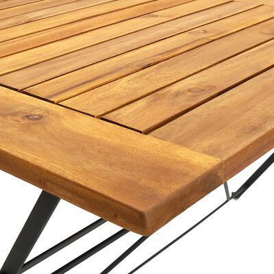 vidaXL Table pliable de jardin 120x70x74 cm Bois d'acacia massif