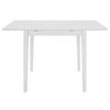 vidaXL Table &agrave; manger extensible Blanc (80-120)x80x74 cm MDF