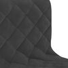 vidaXL Chaises pivotantes &agrave; manger lot de 2 Noir Velours