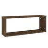 vidaXL &Eacute;tag&egrave;res murales cube 6 pcs Ch&ecirc;ne marron Bois d&rsquo;ing&eacute;nierie
