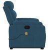 vidaXL Fauteuil de massage inclinable Bleu Velours
