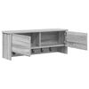 vidaXL Porte-manteau mural avec &eacute;tag&egrave;re Gris Sonoma 80 x 20 x 30 cm