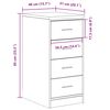 vidaXL Armoire de rangement de garage sonoma gris 40x51x85 cm bois pin