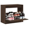 vidaXL Armoire &agrave; chaussures ch&ecirc;ne marron 80x42x69 cm bois ing&eacute;nierie