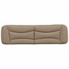 vidaXL Coussin de t&ecirc;te de lit Hvar cappuccino 180 cm similicuir