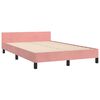 vidaXL Cadre de lit sans matelas rose 120x200 cm velours