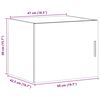 vidaXL Armoire murale ch&ecirc;ne fum&eacute; 50x42,5x40 cm bois d'ing&eacute;nierie