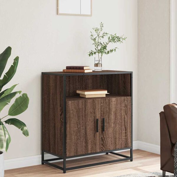 vidaXL Buffet ch&ecirc;ne marron 68x35x76 cm bois d'ing&eacute;nierie