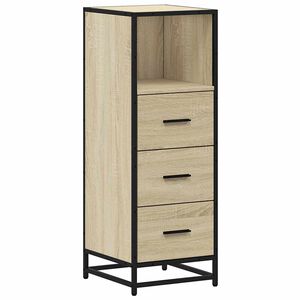 vidaXL Armoire de salle de bain ch&ecirc;ne sonoma 35x37,5x100 cm