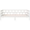 vidaXL Lit de jour sans matelas blanc bois de pin massif 90x200 cm