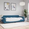 vidaXL Lit de repos sans matelas bleu 80x200 cm velours