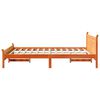 vidaXL Cadre de lit sans matelas cire marron 120x200cm bois pin massif
