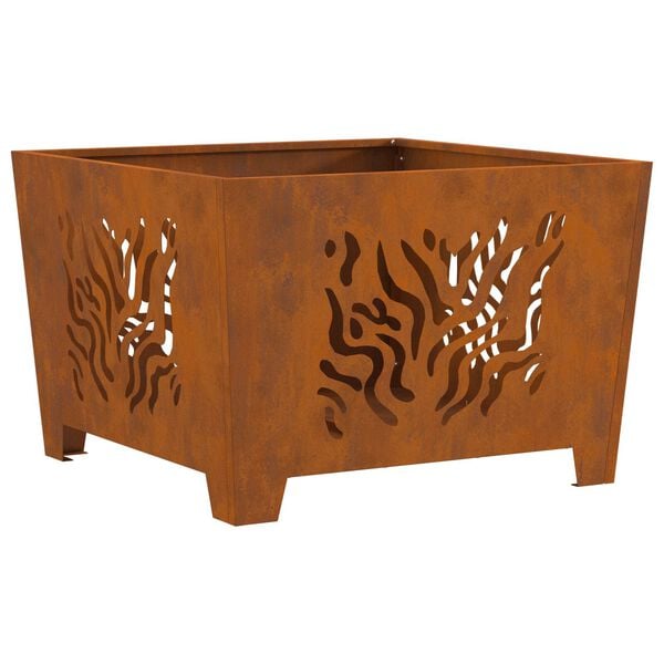 vidaXL Braise Marron 60 x 60 x 40 cm Acier