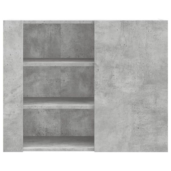 vidaXL Armoire murale gris béton 75x35x60 cm bois d'ingénierie