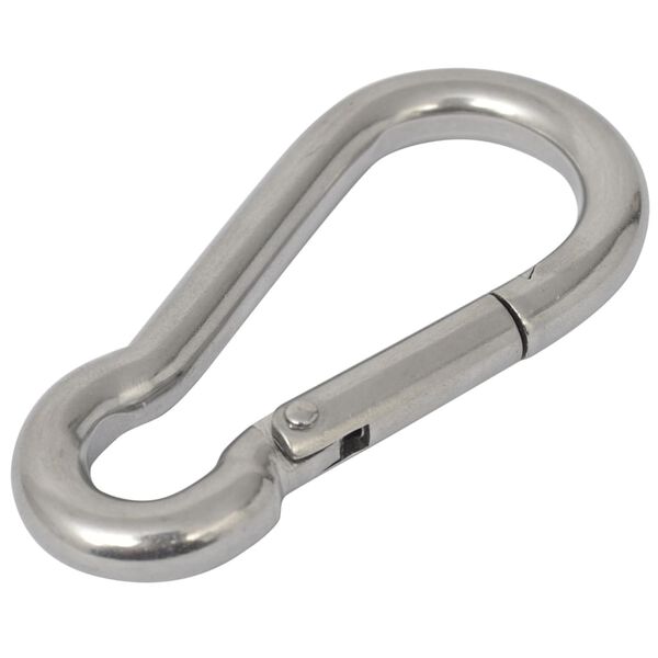 vidaXL Kit de montage de voile d'ombrage cinq pcs Acier inoxydable