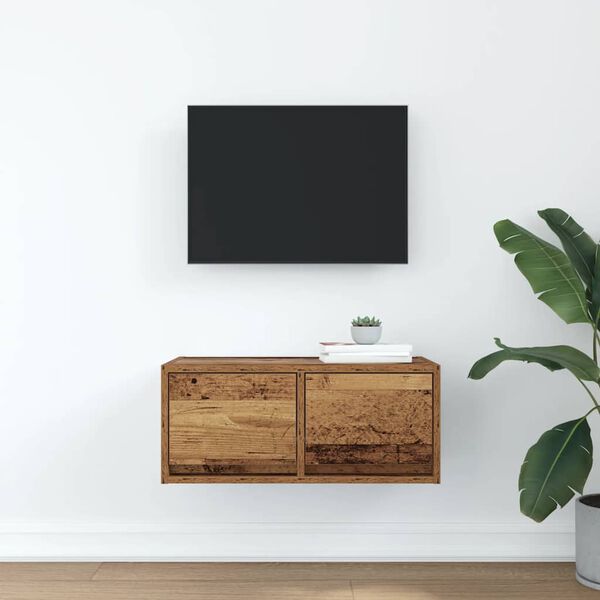 vidaXL Meuble TV vieux bois 60x31x25,5 cm bois d'ing&eacute;nierie