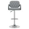 vidaXL Tabouret de bar Gris Similicuir