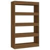 vidaXL Biblioth&egrave;que/S&eacute;parateur de pi&egrave;ce Ch&ecirc;ne marron Bois d'ing&eacute;nierie