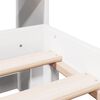 vidaXL Lit biblioth&egrave;que sans matelas blanc 140x200 cm bois pin massif