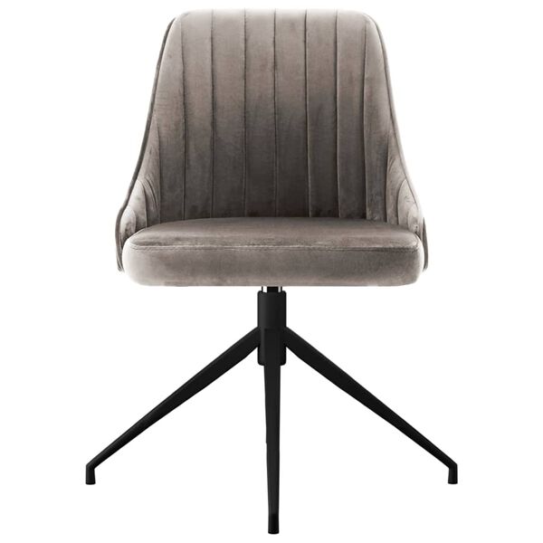 vidaXL Chaises &agrave; manger lot de 6 gris clair velours