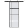 vidaXL Porte coulissante avec kit de quincaillerie 76x205 cm Verre ESG