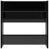 vidaXL Armoires &agrave; chaussures murales 2 pcs noir brillant 60x18x60 cm