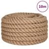 vidaXL Corde de jute 10 m de long 40 mm d'&eacute;paisseur