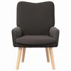 vidaXL fauteuil Gris fonc&eacute; 63 x 67 x 94 cm