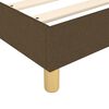 vidaXL Cadre de lit marron fonc&eacute; 140x190 cm tissu