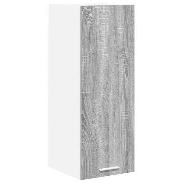 vidaXL Armoire suspendue Gris Sonoma et Blanc 30 x 31 x 80 cm