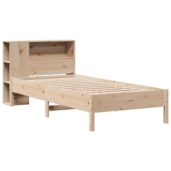 vidaXL Lit biblioth&egrave;que sans matelas 90x200 cm bois de pin massif