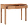 vidaXL Table console 110x35x75 cm bois de teck solide